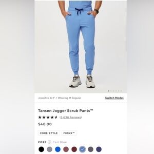 FIGS Men’s Tansen Joggers Ceil Blue